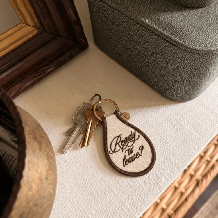 Ready to Leave Keychain