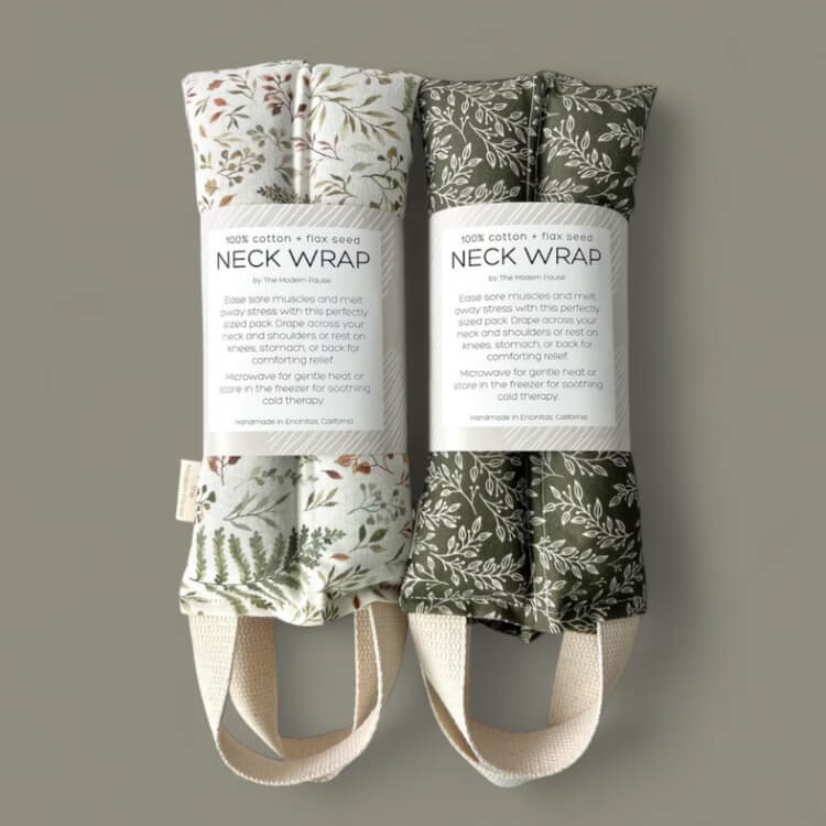 Flax Seed & Lavender Weighted Neck Wrap