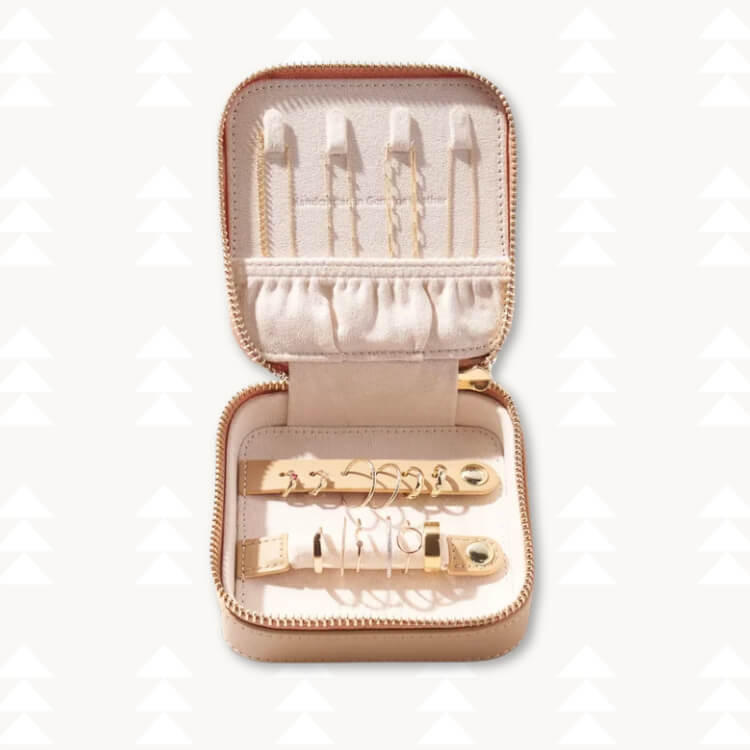 Leather Jewelry Travel Case