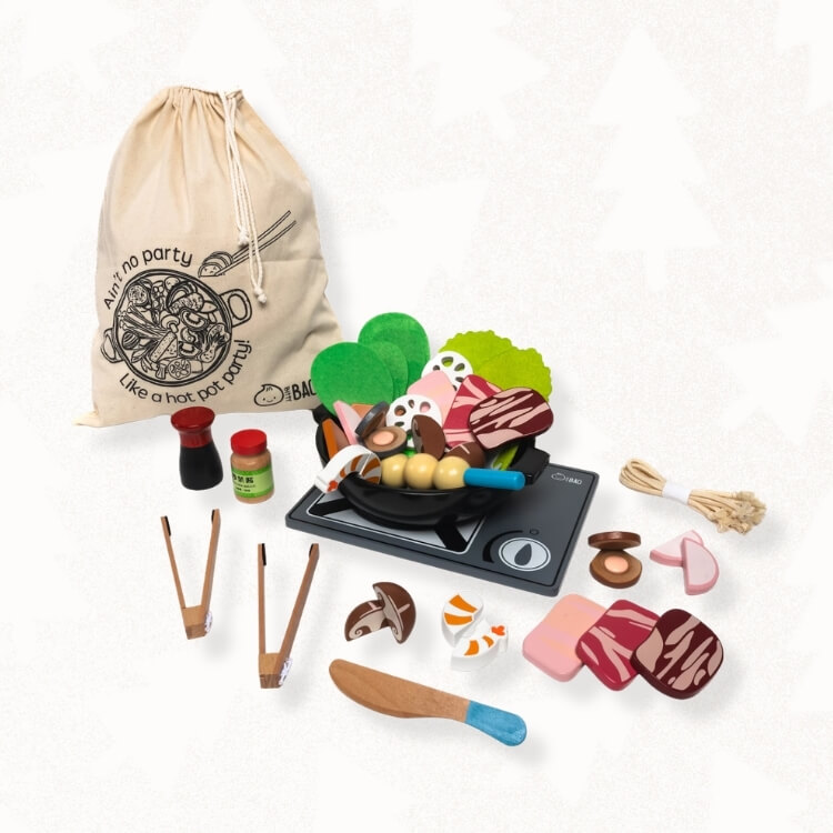 Wooden Magnetic Hot Pot Set