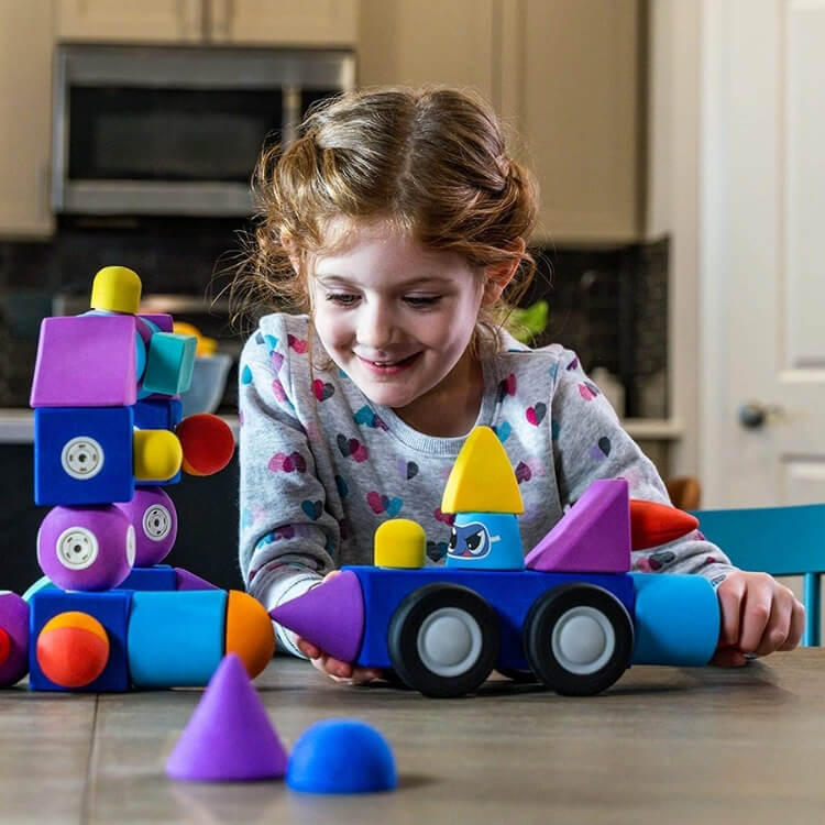 Magnetic Foam Building Blocks