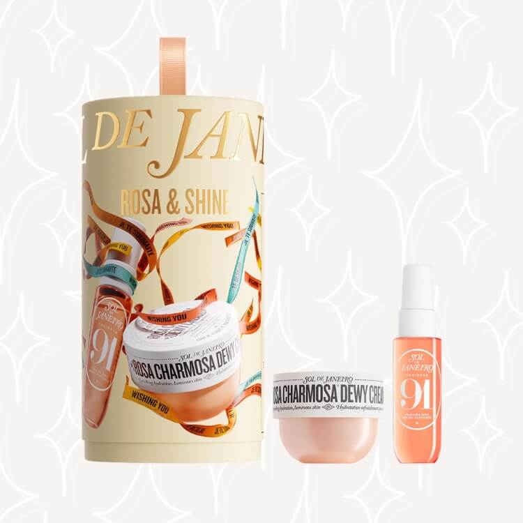 Rosa & Shine Dewy Body Cream & Floral Gourmand Fragrance Duo