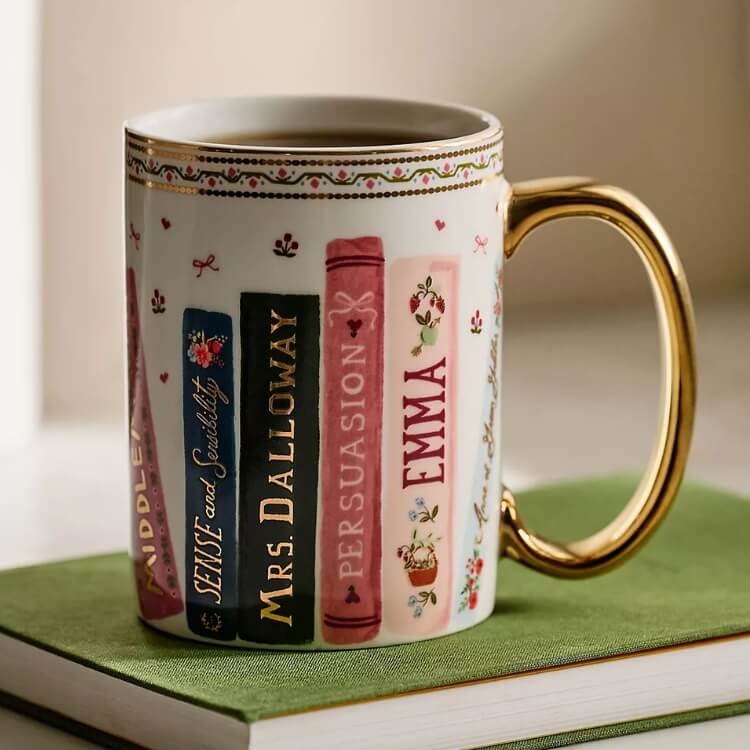 Porcelain Book Mug