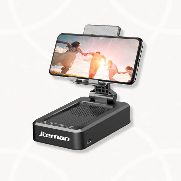 Cell Phone Stand with Bluetooth Speaker