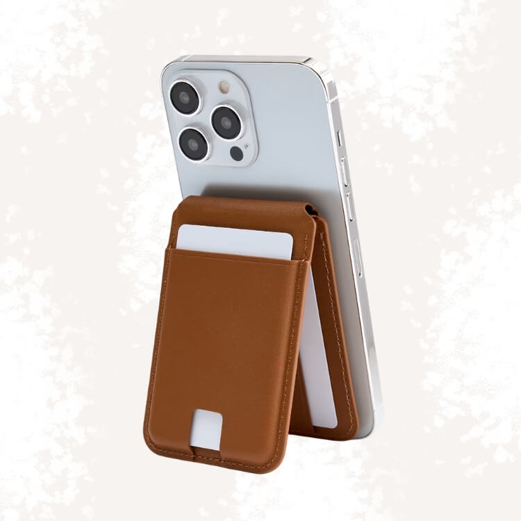 Leather MagSafe Wallet & Phone Stand