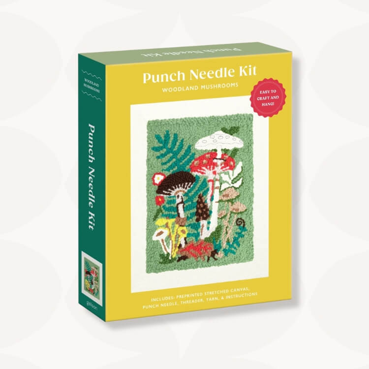 Woodland Mushrooms Punch Needle Kit