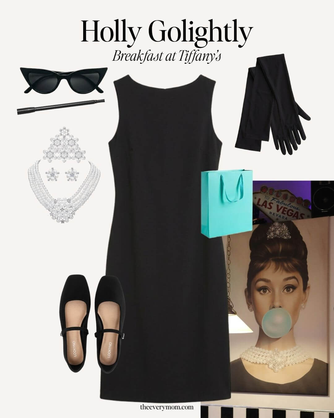 last-minute halloween costumes for moms - holly golightly from breakfast at tiffnay's