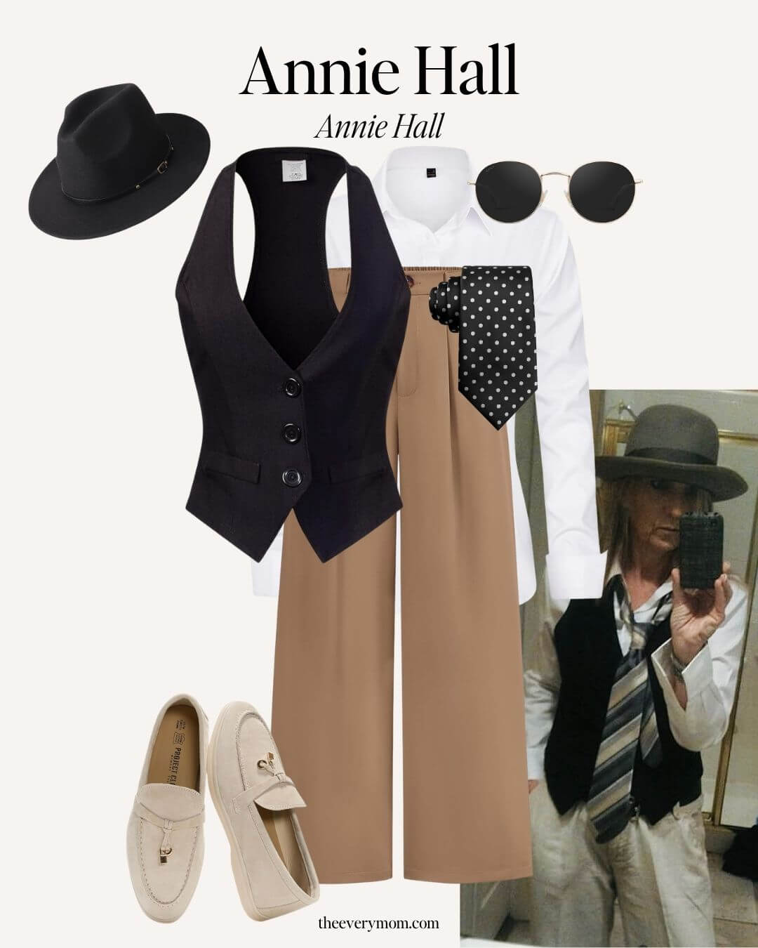 last-minute halloween costumes for moms - annie hall from annie hall