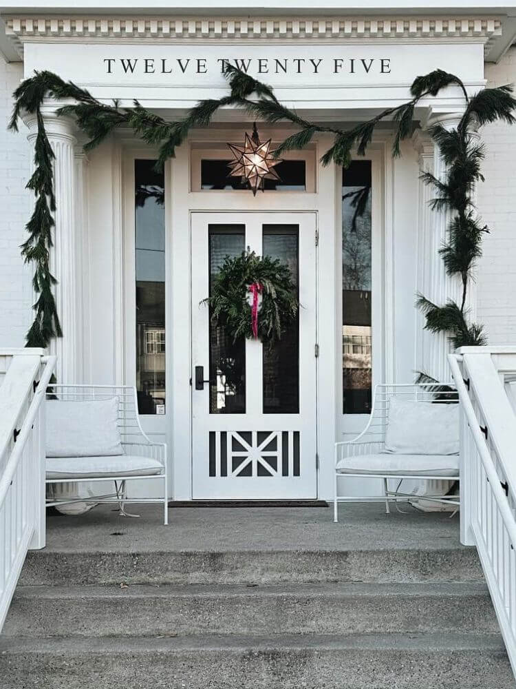 holiday front porch