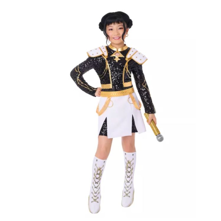Kids Zoey Golden Dress Costume