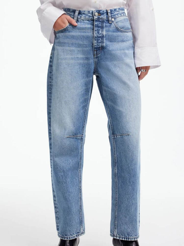 The Petite Darted Barrel-Leg Jean