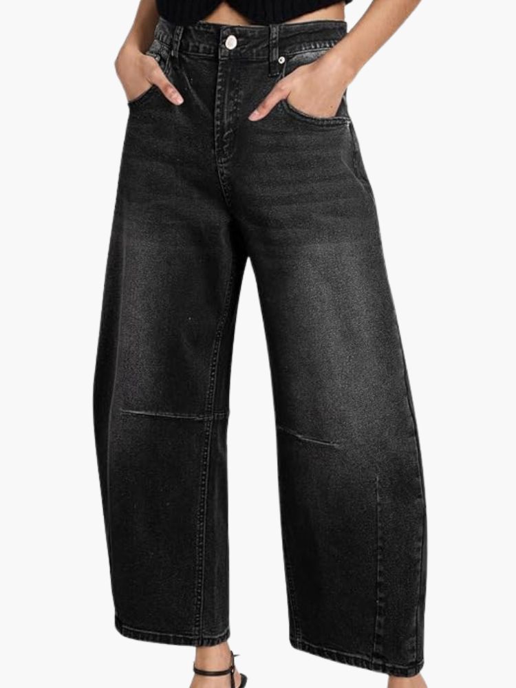 Wide Leg Barrel Jeans