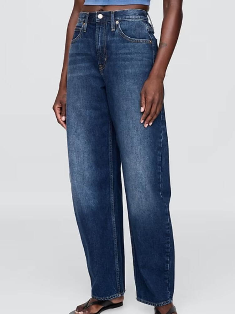 High Rise Barrel Jeans