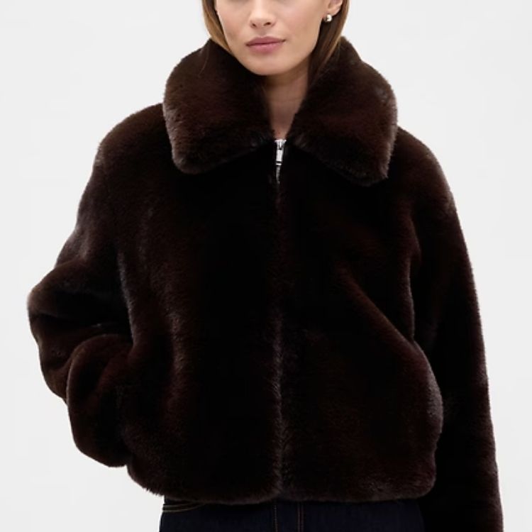 Relaxed Faux-Fur Jacket