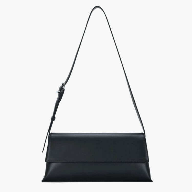 Clean Buckle Strap Shoulder Bag