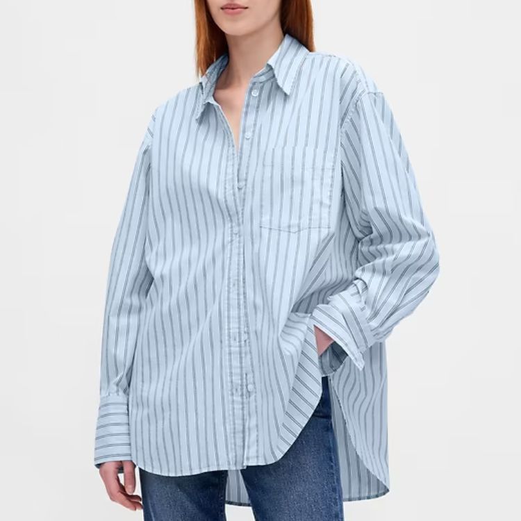 Organic Cotton Poplin Big Shirt