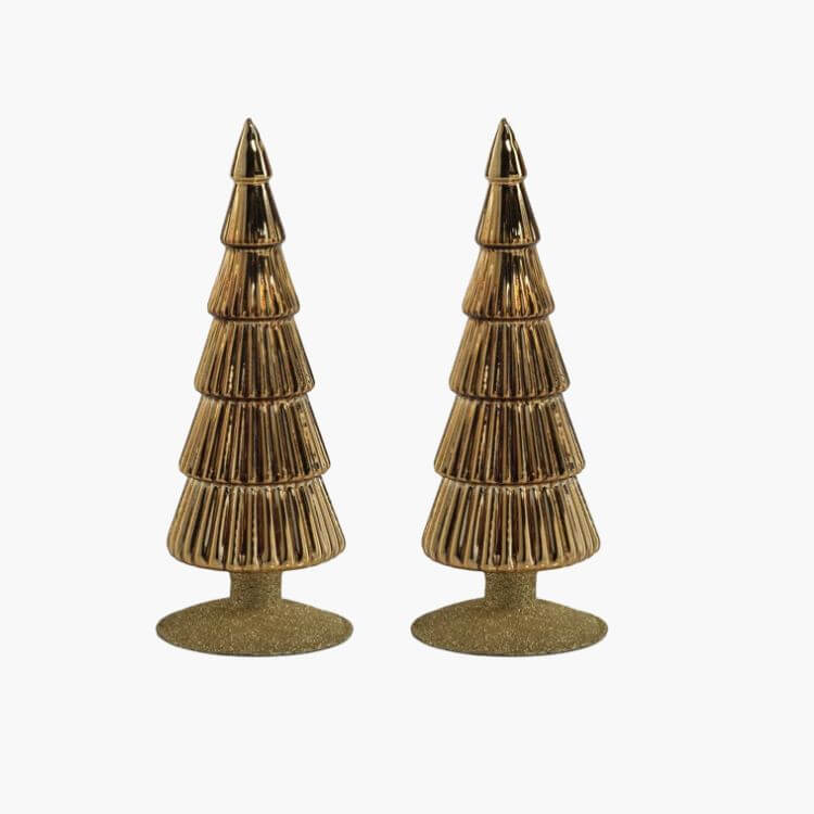 Gold Glitter Base Trees
