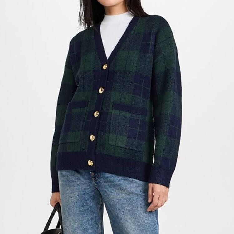 Check Cardigan