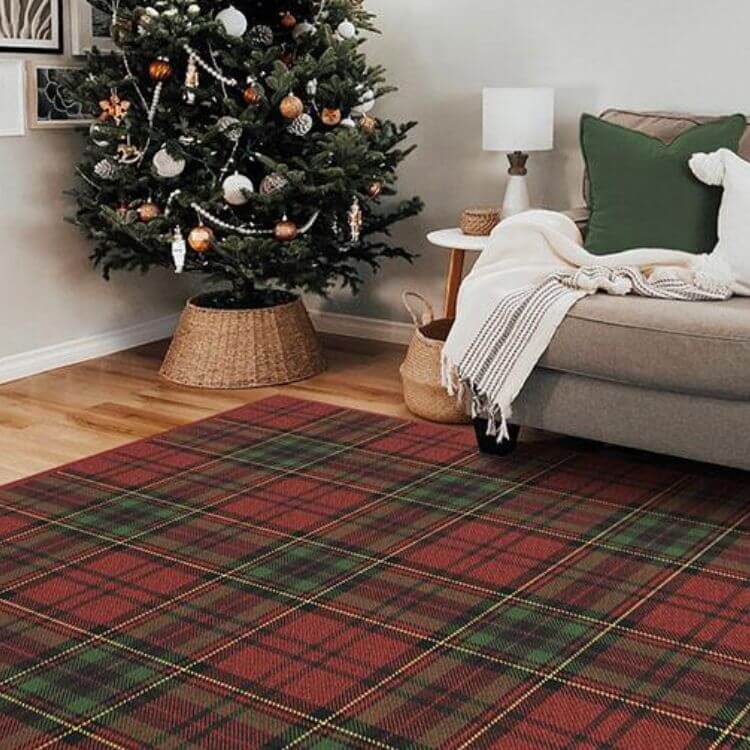 Dress Stewart Tartan Red Rug