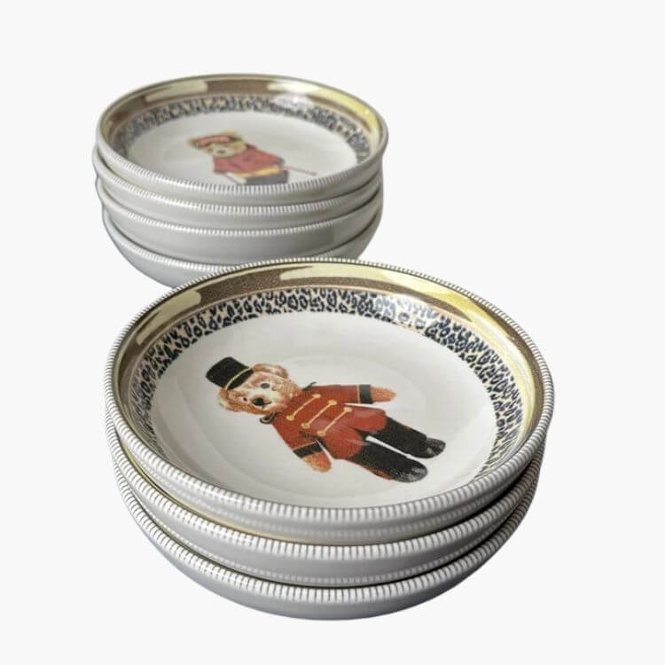 Teddy Bear Ceramic Bowls 