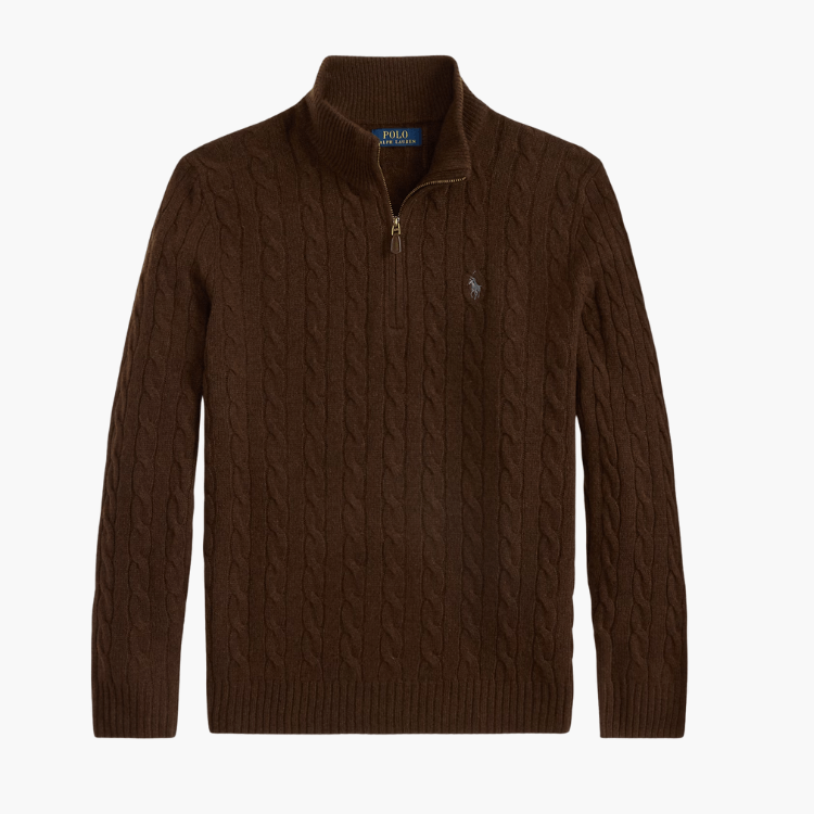 Cable-Knit Wool-Cashmere Sweater