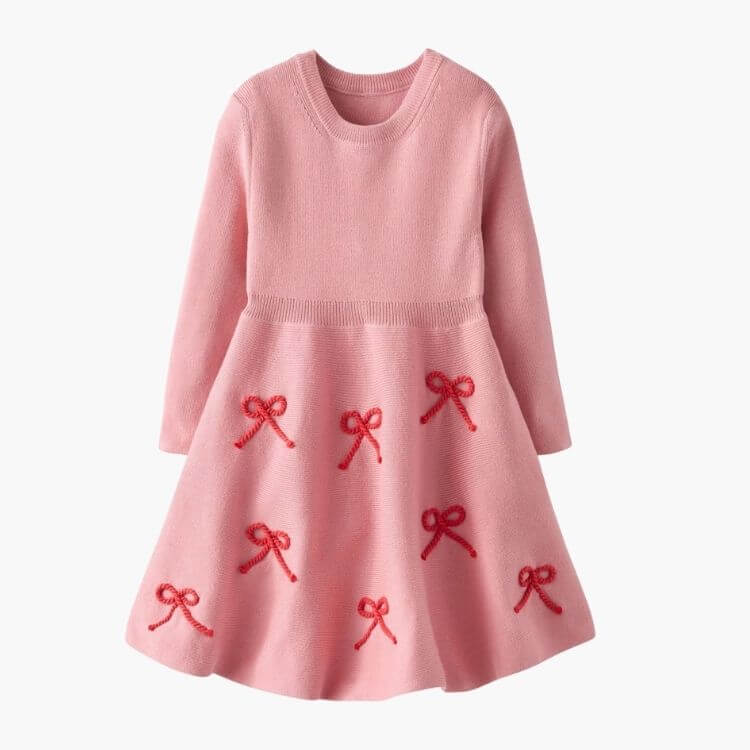 Long Sleeve Sweater Skater Dress