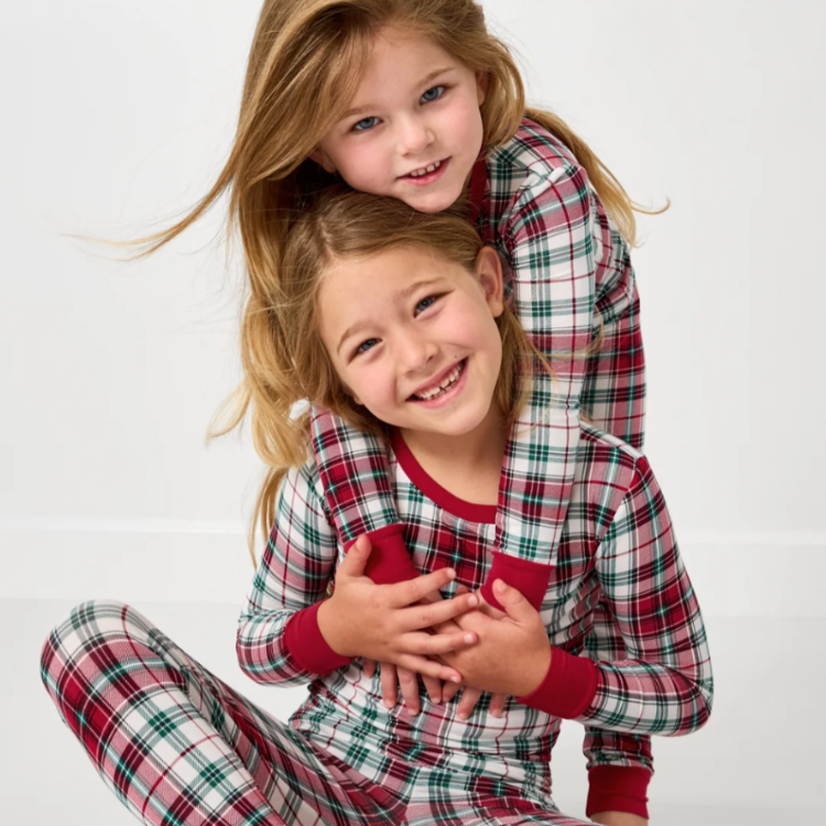 Plaid Two-Piece Pajama Set