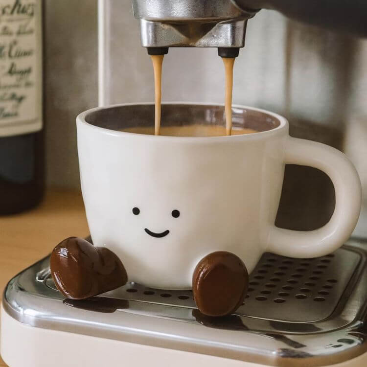 Happy Face Ceramic Mug