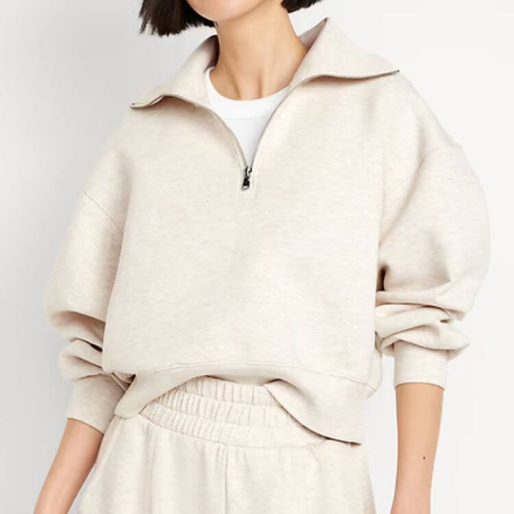Half-Zip Pullover Sweatshirt