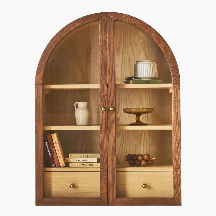 Fern Wood Arch Wall Cabinet
