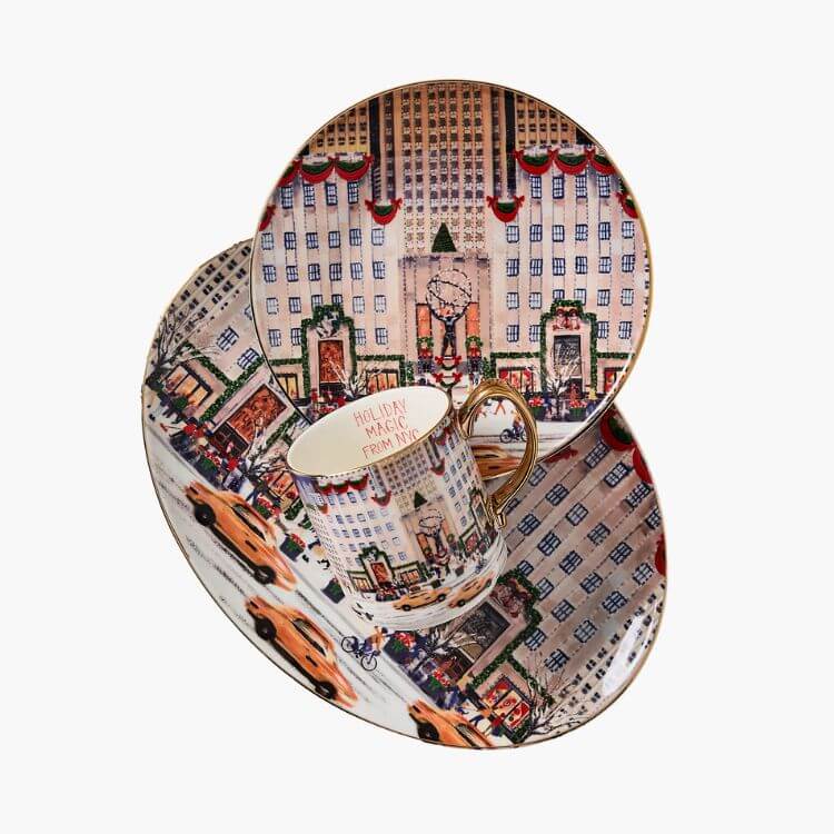 Holiday in the City Stoneware Platter