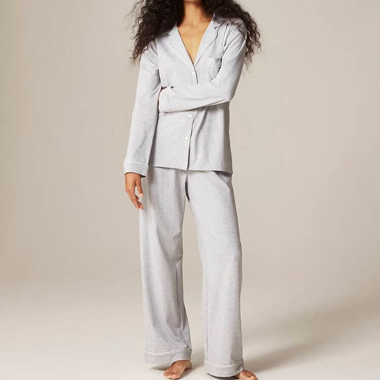 Cotton-Blend Pajama Set