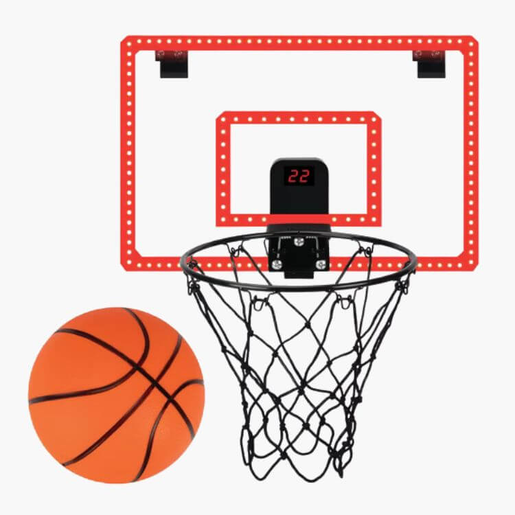 LED Over-the-Door Basketball Hoop