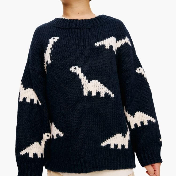 Jacquard-Knit Sweater