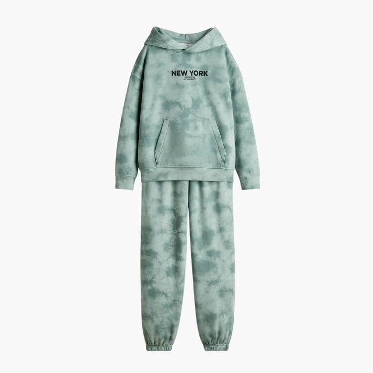 2-Piece Printed Sweatshirt Set