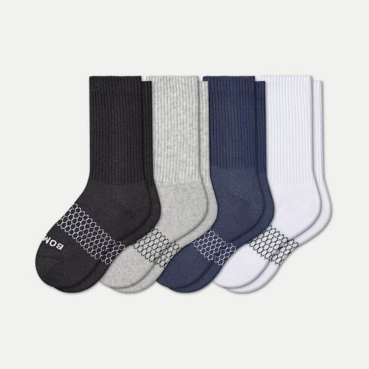 Youth Solids Calf Sock 4 Pack