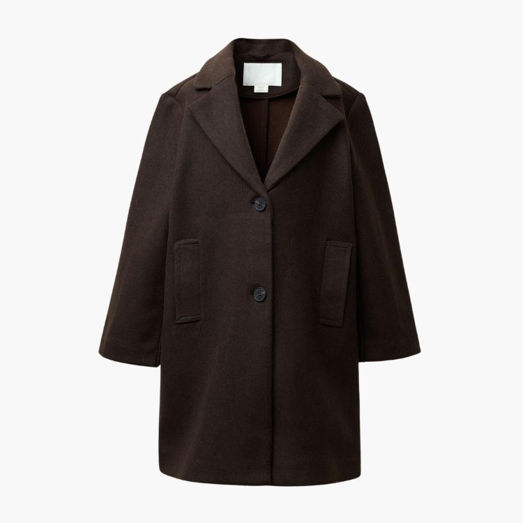 Long Wool Blend Coat