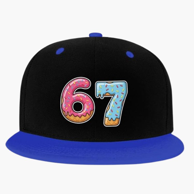 Funny 67 Ice Cream Flat Brim