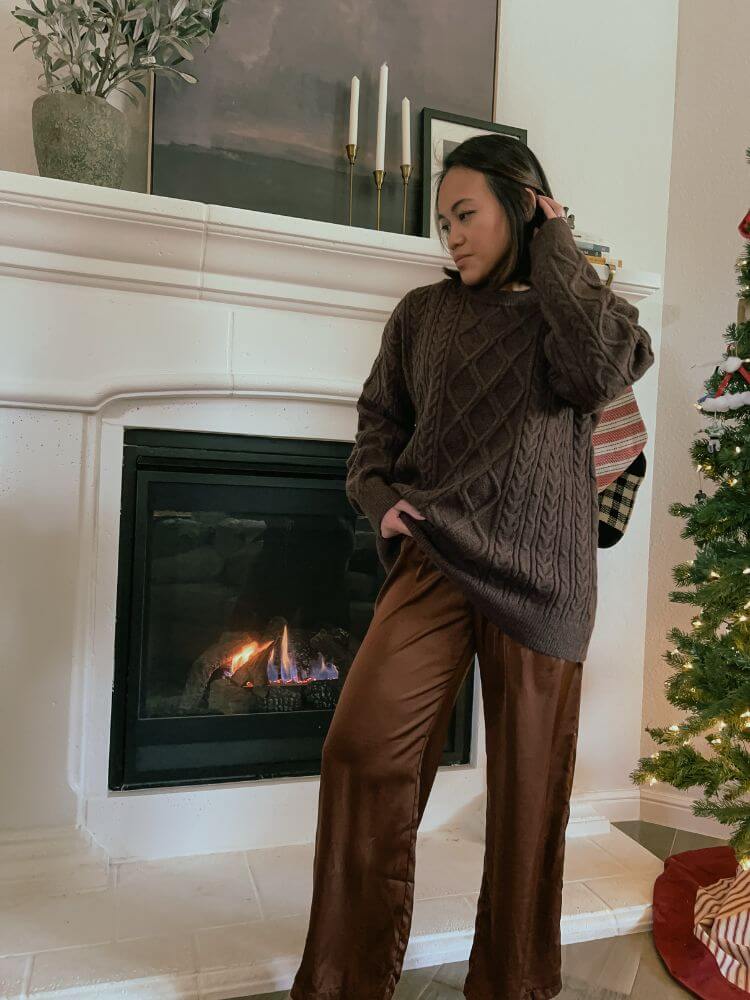 satin pants