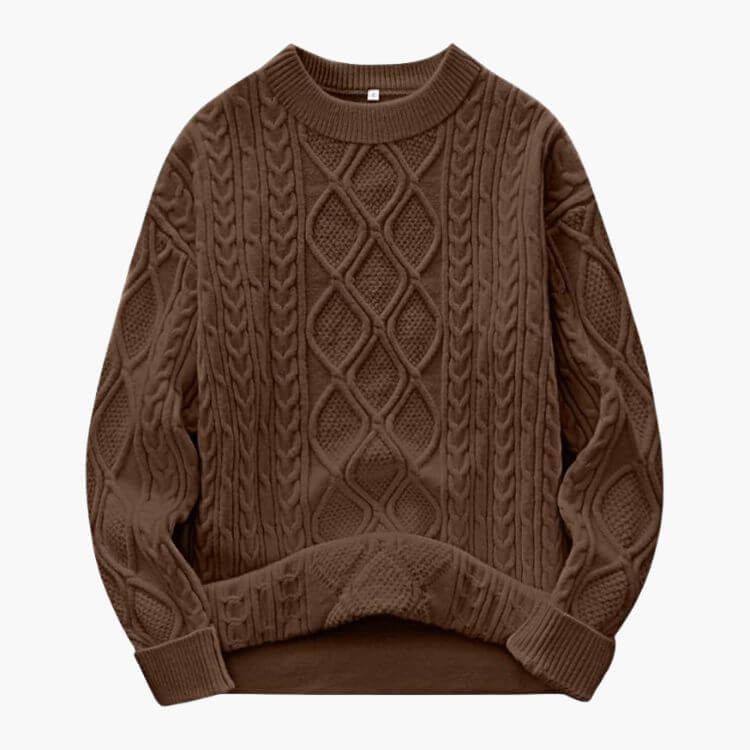 Vintage Chunky Cable Knit Sweater