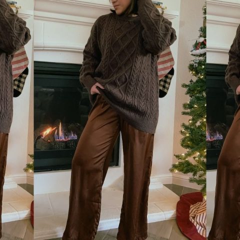 satin pants