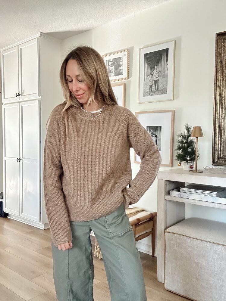 Mongolian Cashmere Fisherman Crewneck Sweater review