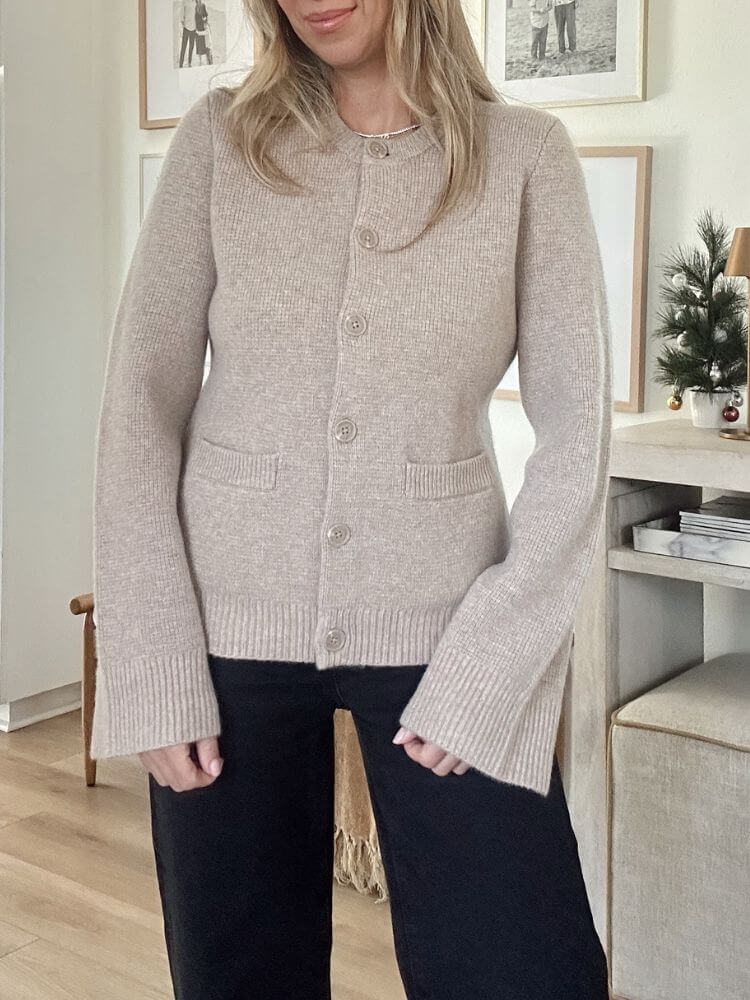 Mongolian Cashmere Structured Cardigan review