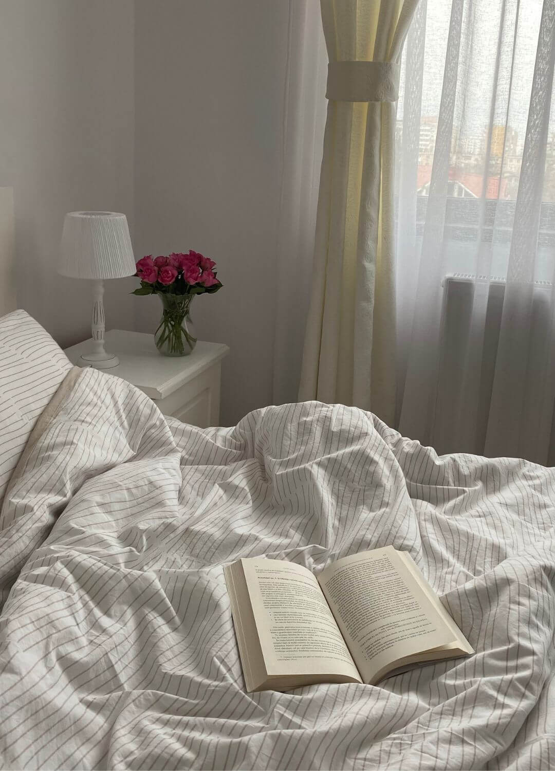 bed in sun