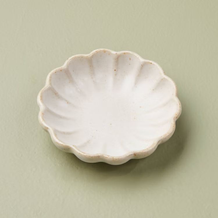 Fluted Ceramic Trinket Dish
