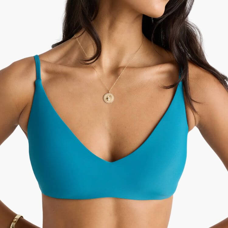 Italian V-Neck Bikini Top