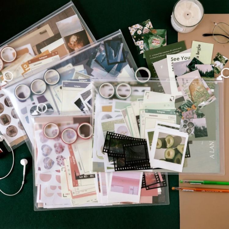 Retro Junk Journal Kit Planner Stickers