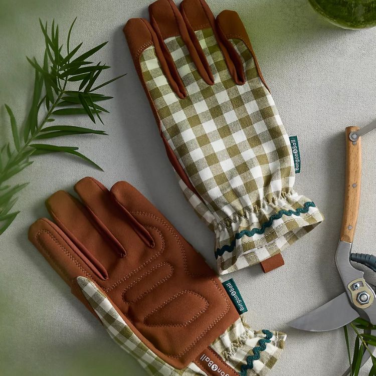 Gingham Garden Gloves