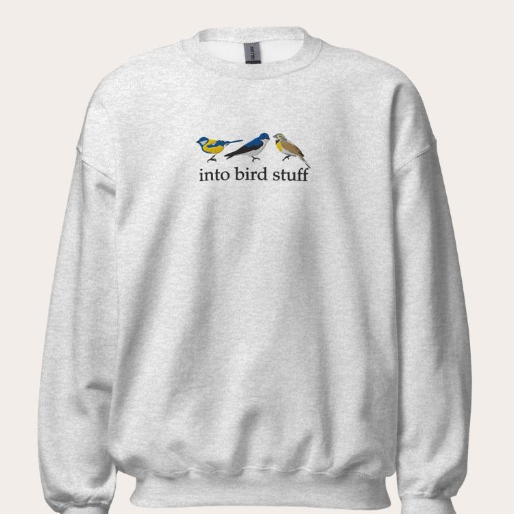 Into Bird Stuff Embroidered Sweatshirt