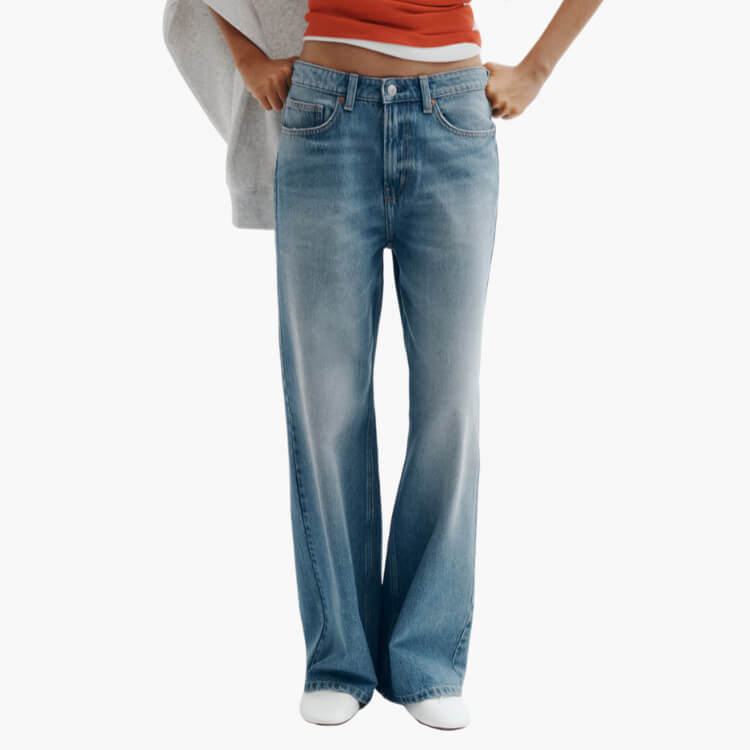 Ava Ultra High Rise Wide Leg Jeans